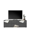 Meuble TV VITTORIA gris anthracite laqué 181 cm