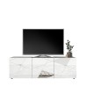 Meuble TV VITTORIA blanc laqué 181 cm