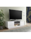 Meuble TV ICE blanc laqué 139 cm