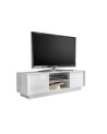 Meuble TV ICE blanc laqué 139 cm