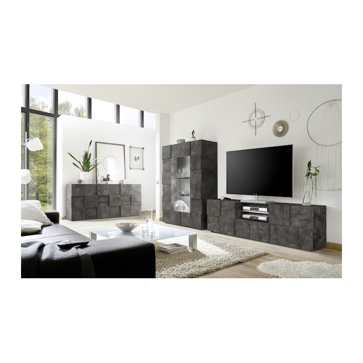 Meuble TV  DAMA oxyde 181 cm