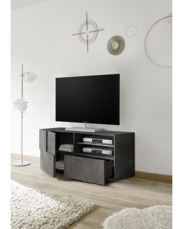 Meuble TV  DAMA oxyde 122 cm