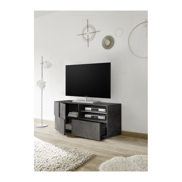 Meuble TV  DAMA oxyde 122 cm