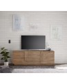 Meuble Tv 1 porte 2 tiroirs JUPITER bois mercure 182 cm