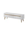 Meuble TV NORDI 160 cm blanc
