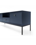 Meuble TV MONO bleu marine 154 cm