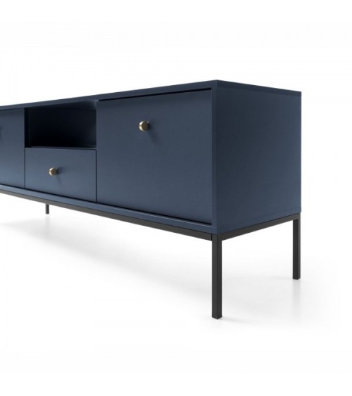 Meuble TV MONO bleu marine 154 cm