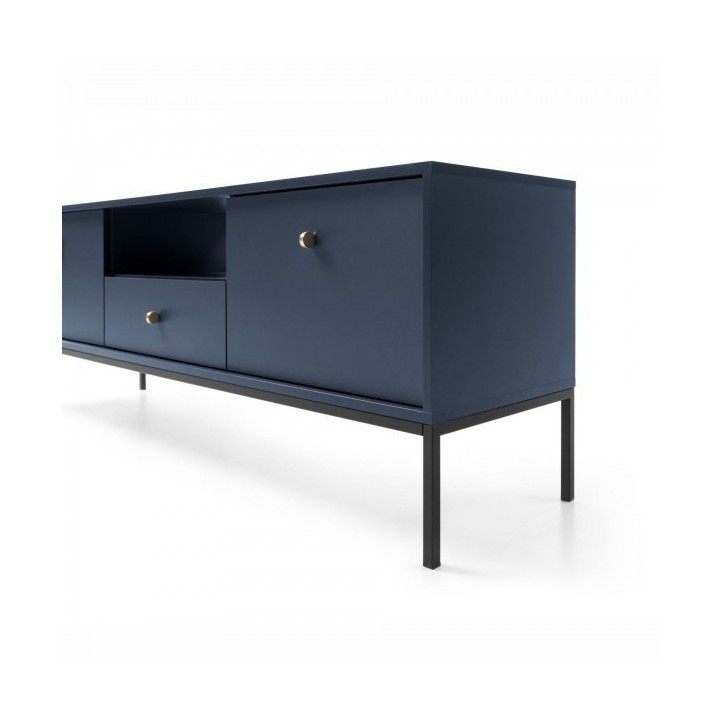 Meuble TV MONO bleu marine 154 cm