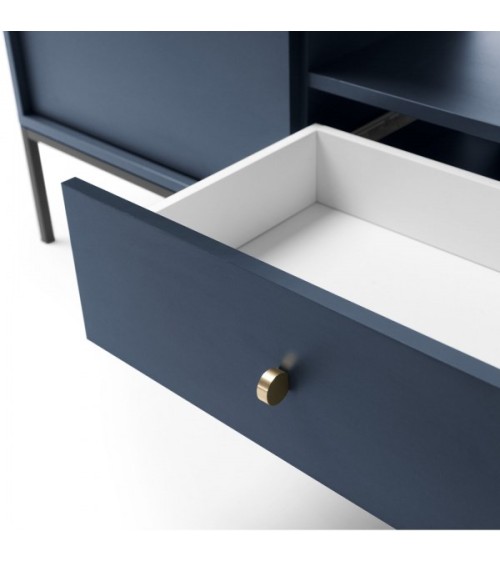Meuble TV MONO bleu marine 154 cm