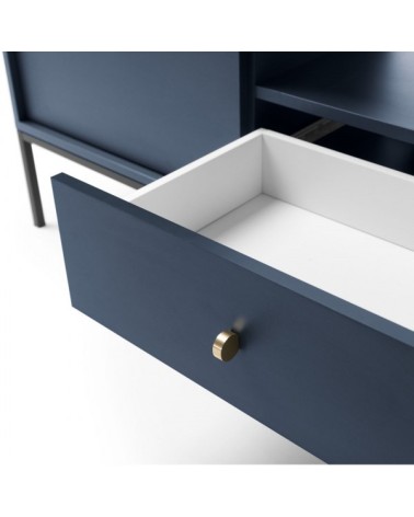 Meuble TV MONO bleu marine 154 cm