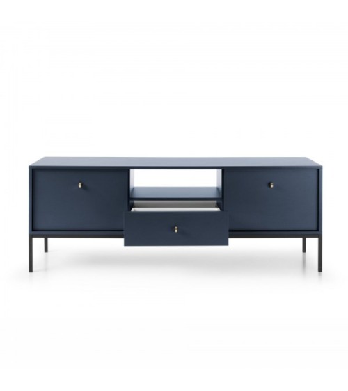 Meuble TV MONO bleu marine 154 cm