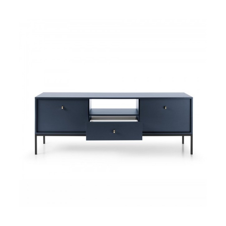 Meuble TV MONO bleu marine 154 cm