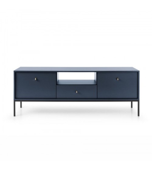 Meuble TV MONO bleu marine 154 cm