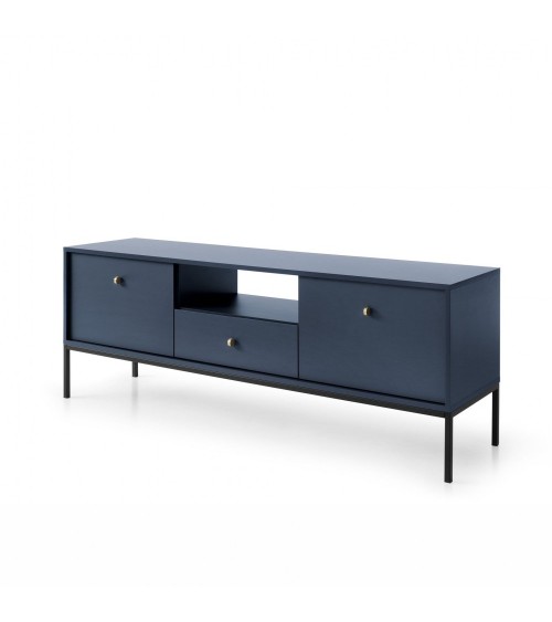 Meuble TV MONO bleu marine 154 cm
