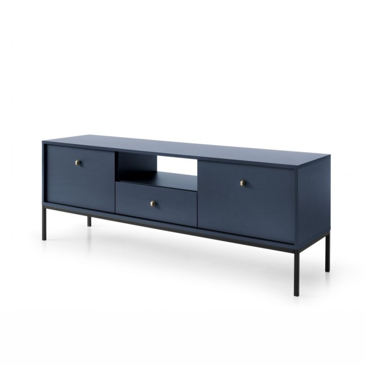 Meuble TV MONO bleu marine 154 cm