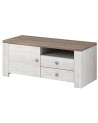 Meuble TV NEVADA 120 cm chêne blanc
