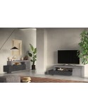 Meuble TV FREEDOM béton/plomb 160 cm