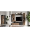 Ensemble meuble TV FREEDOM Lave/chêne Mercure 245 x 195 x 35 cm