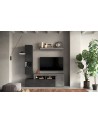 Ensemble meuble TV FREEDOM Béton/plomb 181 x 195 x 35 cm
