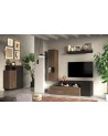 Ensemble meuble TV FREEDOM Lave/chêne Mercure 181 x 195 x 35 cm