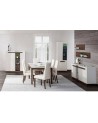 Vaisselier 2 portes KASHMIR 60 cm blanc