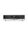 MEUBLE TV - RAVEN 3 noir avec pied métal 180 cm