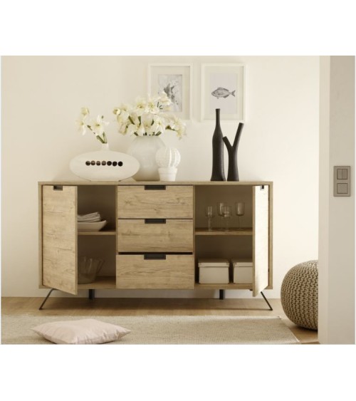 Buffet PALMA, 156 cm chêne
