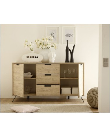 Buffet PALMA, 156 cm chêne
