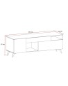 Meuble TV ANDORRE 240 cm 2 portes et 1 tiroir Coloris au choix
