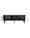 Meuble TV  WILLOW 154 cm chêne et noir