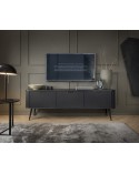 Meuble TV ROMA 168 cm Noir