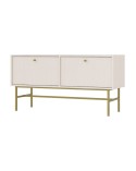Meuble TV Kyoto beige 120 cm 2 portes