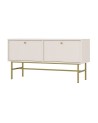 Meuble TV Kyoto beige 120 cm 2 portes