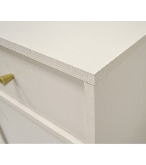 Meuble TV Kyoto beige 120 cm 2 portes