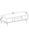 Meuble TV Tokyo graphite 180 cm
