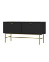 Meuble TV Kyoto graphite 120 cm 2 portes