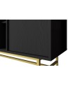 Meuble TV Kyoto graphite 120 cm 2 portes