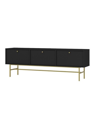 Meuble TV Kyoto II graphite 180 cm 3 portes
