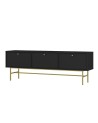 Meuble TV Kyoto II graphite 180 cm 3 portes