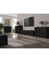 Meuble TV Kyoto II graphite 180 cm 3 portes