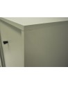 Meuble TV Kyoto vert eucalyptus 120 cm 2 portes