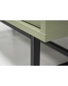 Meuble TV Kyoto vert eucalyptus 120 cm 2 portes