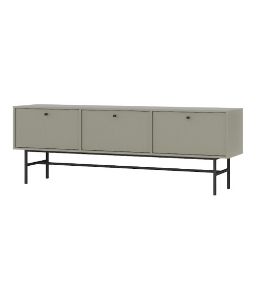 Meuble TV Kyoto II vert eucalyptus 180 cm 3 portes