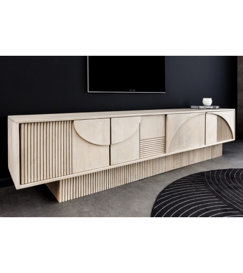 Meuble TV LUNA en bois de manguier et d'acacia