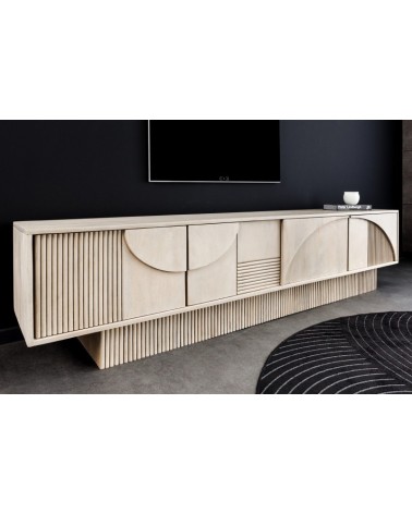 Meuble TV LUNA en bois de manguier et d'acacia
