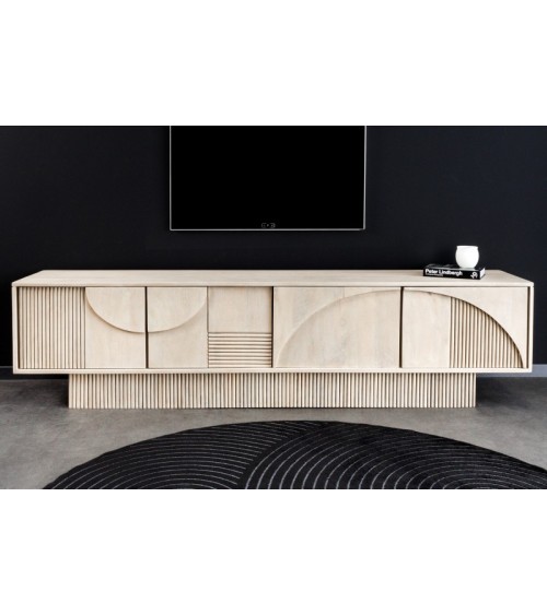 Meuble TV LUNA en bois de manguier et d'acacia