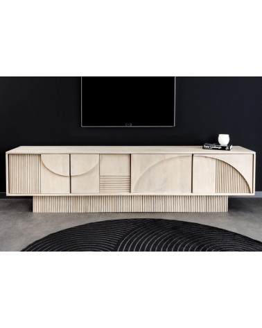 Meuble TV LUNA en bois de manguier et d'acacia