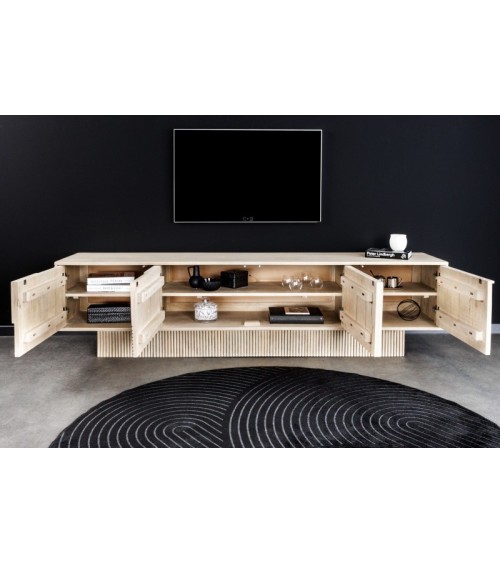 Meuble TV LUNA en bois de manguier et d'acacia