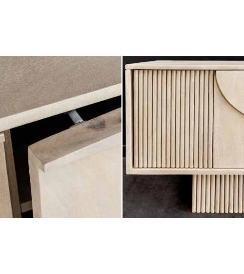 Meuble TV LUNA en bois de manguier et d'acacia