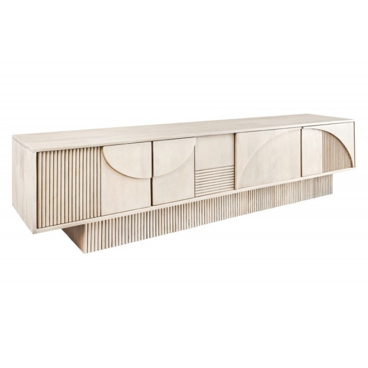 Meuble TV LUNA en bois de manguier et d'acacia